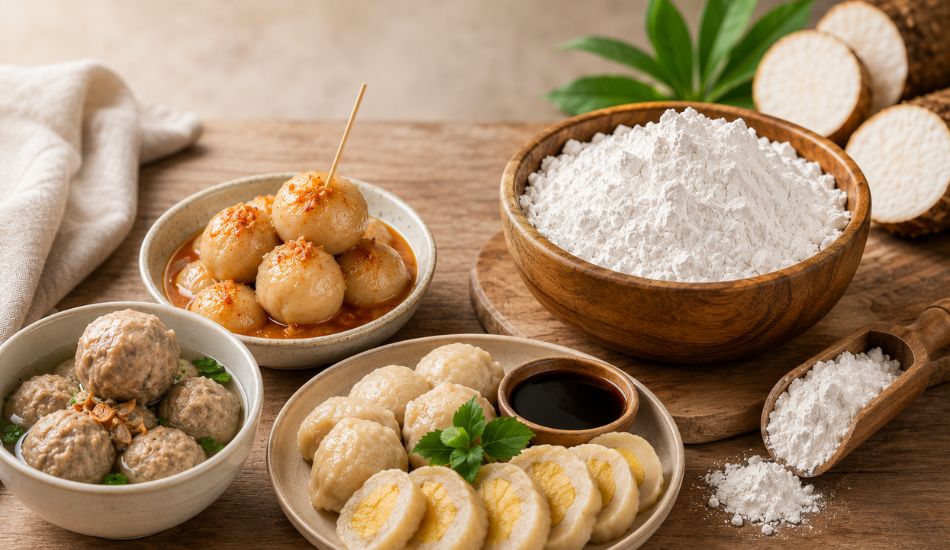 Fungsi Tepung Tapioka dalam Adonan Bakso, Cilok, dan Pempek