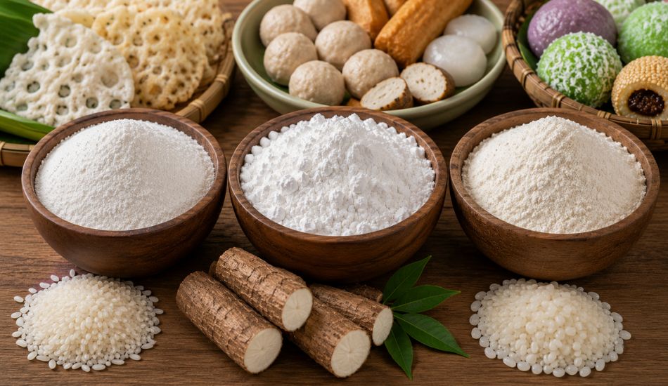 Perbedaan Tepung Beras, Tepung Tapioka, dan Tepung Ketan dalam Dunia Baking & Jajanan Tradisional