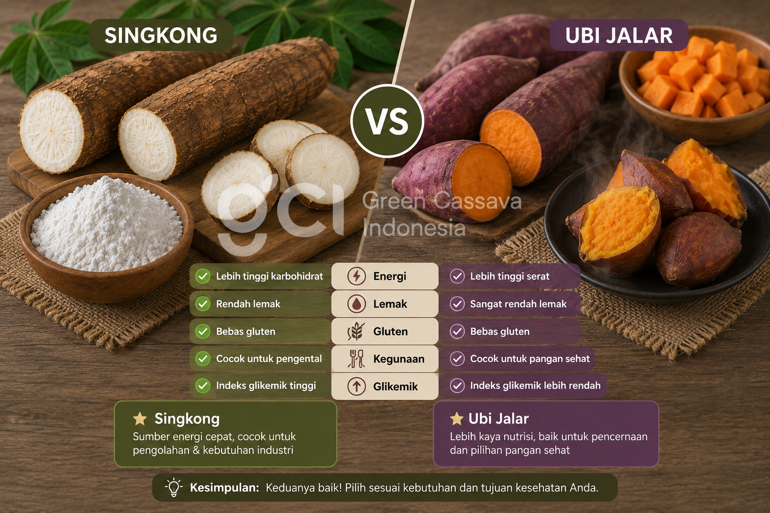 Singkong atau Ubi Jalar, Mana yang Lebih Baik untuk Anda?