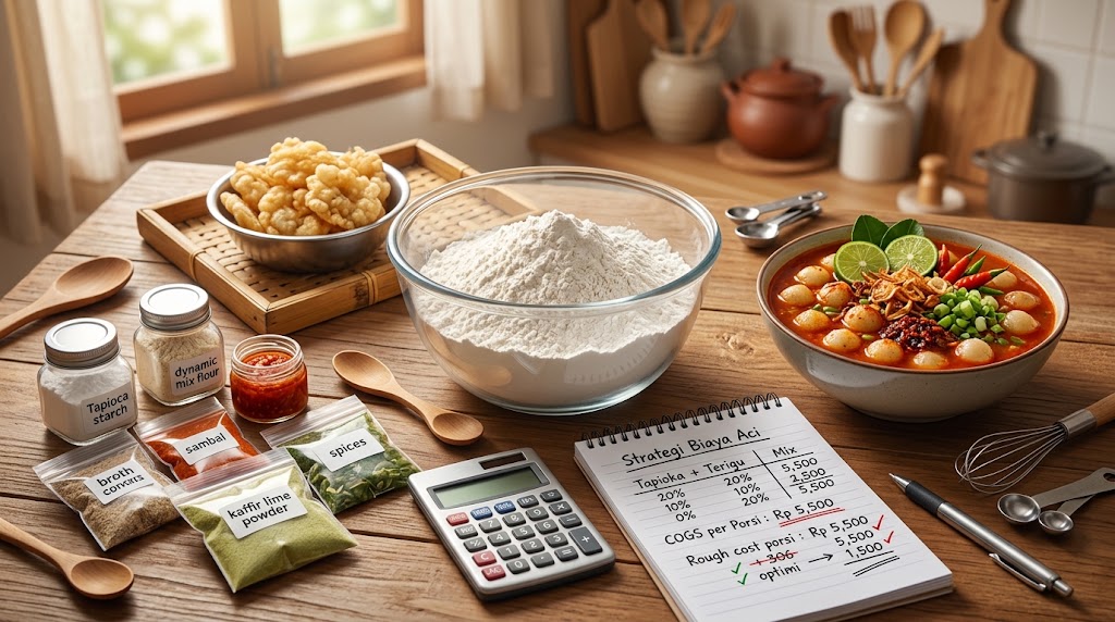 5 Strategi Menjaga Keuntungan Usaha Kuliner Aci Saat Harga Tapioka Naik