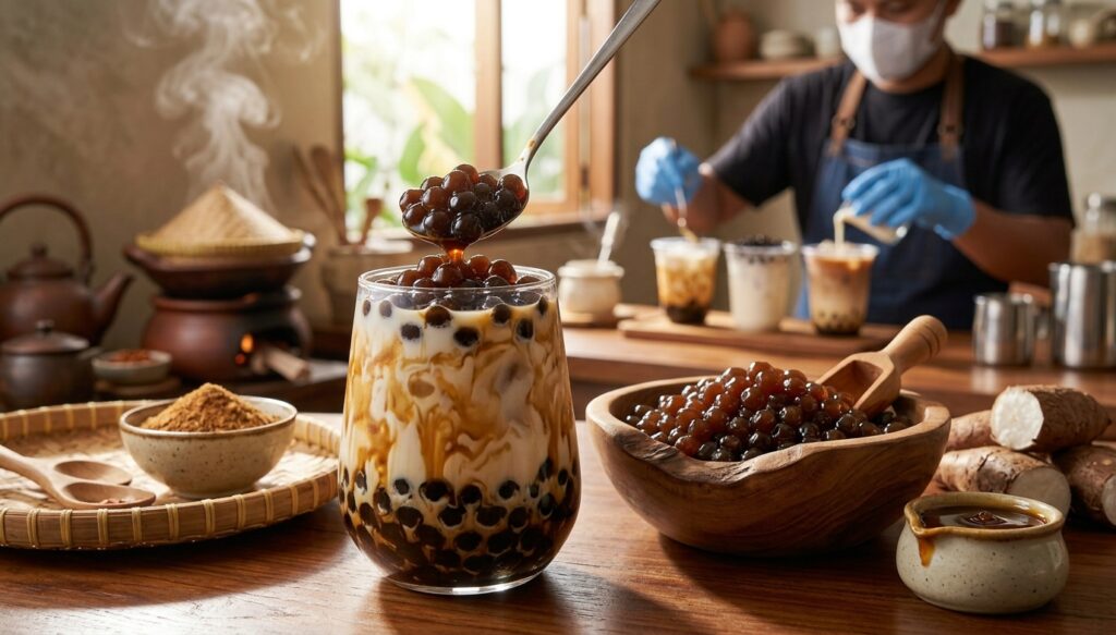tren boba tapioka lokal